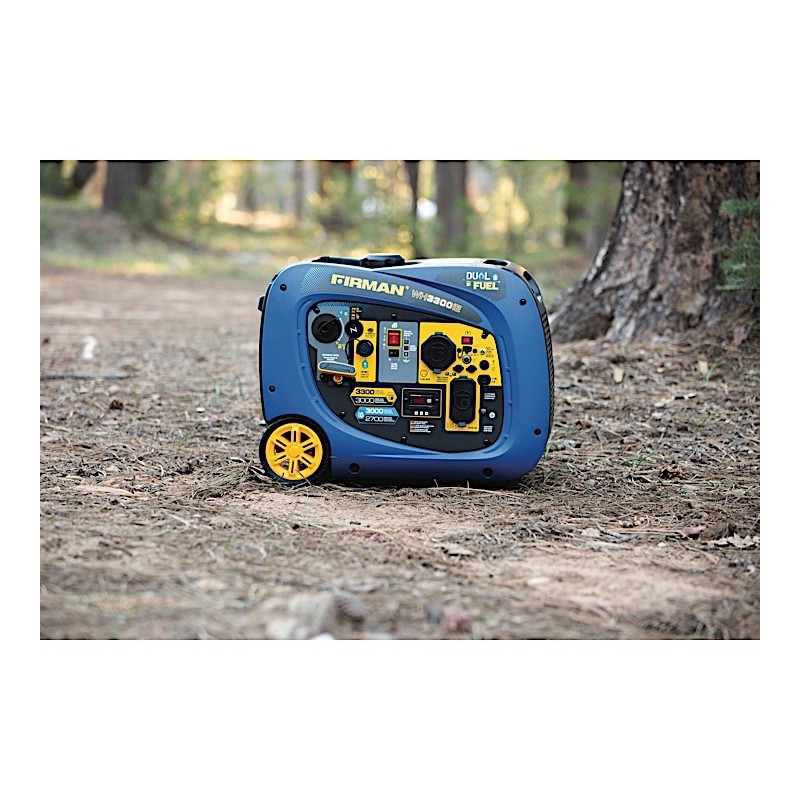 Firman Whisper Hybrid Dual Fuel Inverter Portable Generator 3300W Electric Start (WH03042)