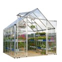 Palram 8x8 Snap & Grow Hobby Greenhouse Kit - Silver (HG8008)