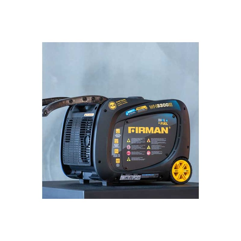 Firman Whisper Hybrid Dual Fuel Inverter Portable Generator 3300W Electric Start (WH03042)