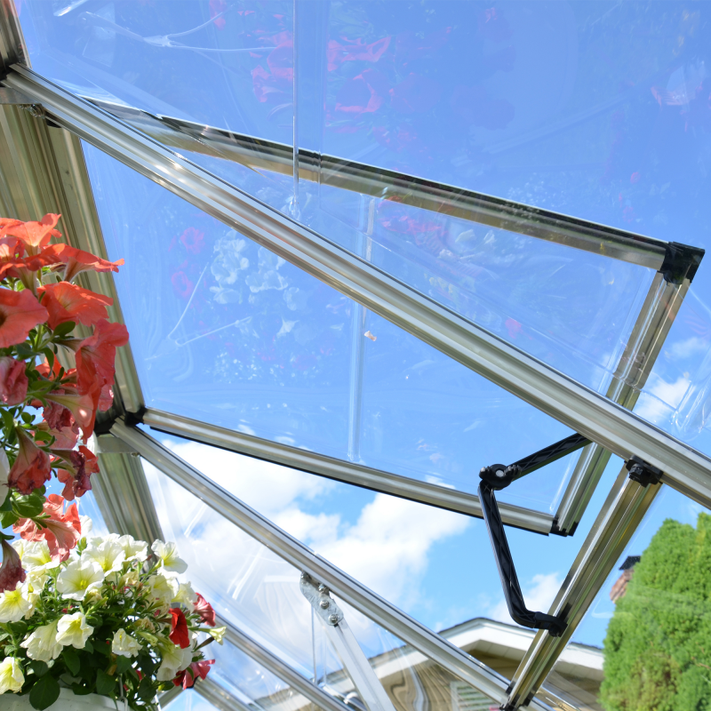 Palram - Canopia 8x8 Snap & Grow Hobby Greenhouse - Silver (HG8020)