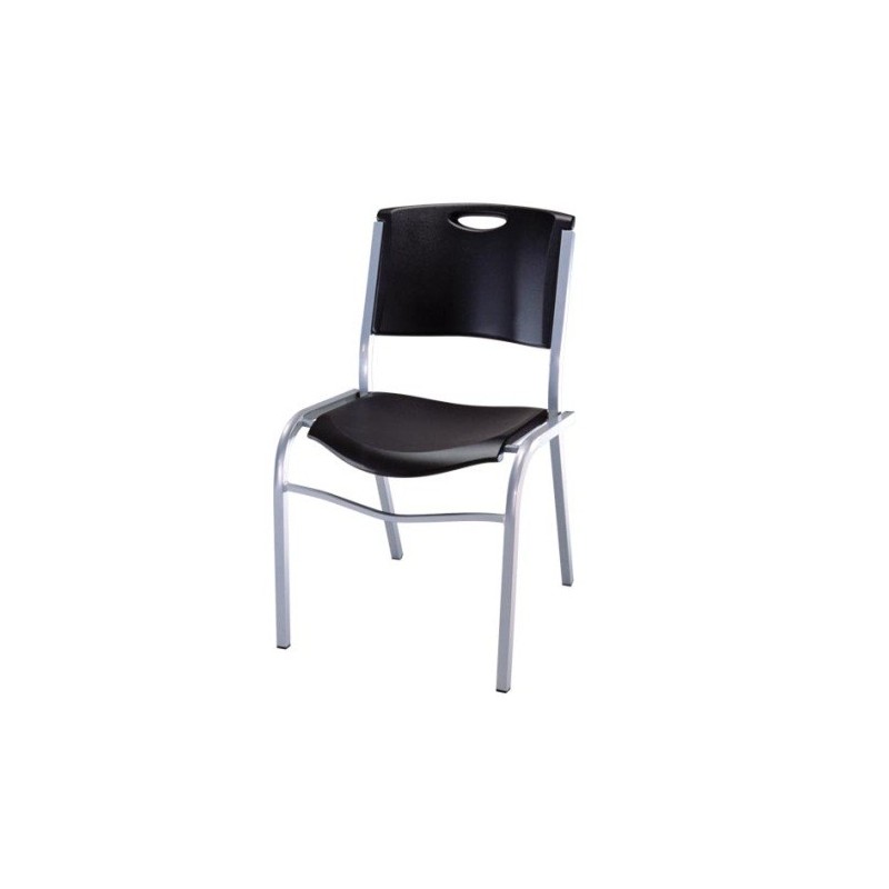 Lifetime  4-Pack Commercial Contoured Stacking Chair - Black (42830)