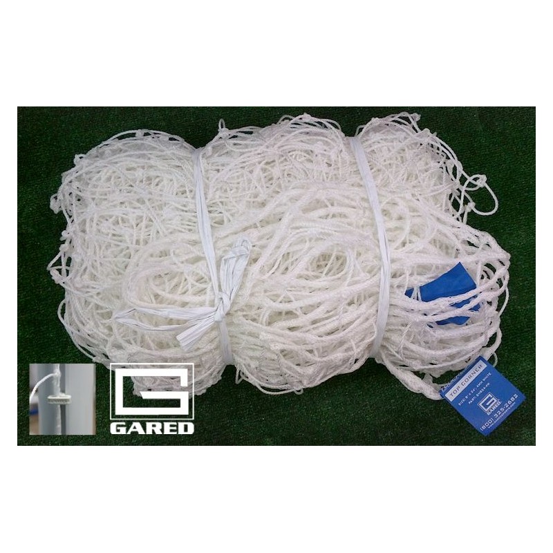 Gared Touchline 6' x 12' Soccer Net, 3 MM White ( SN612-3W)