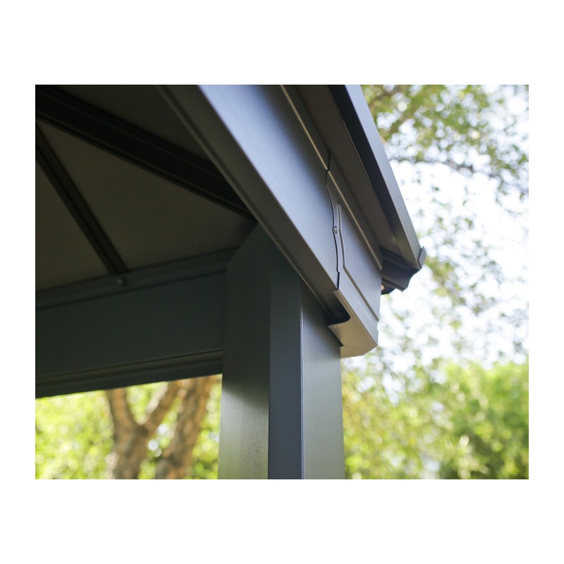 Palram  - Canopia 16x12 Dallas 4900 Gazebo Kit  - Gray (HG9145)