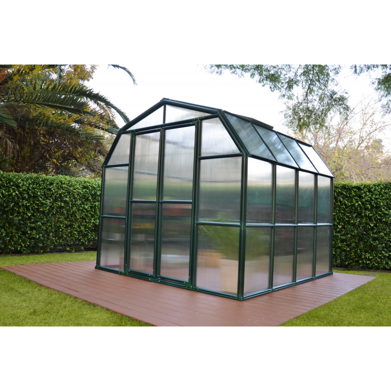 Palram - Canopia 8x8 Grand Gardener 2 Twin Wall Greenhouse (HG7208)
