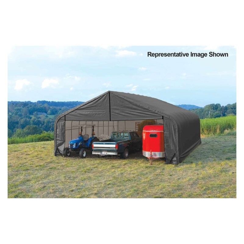 ShelterLogic 28x24x20 Peak Style Shelter Kit - Grey (86066)
