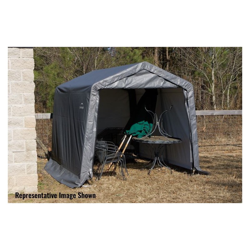 ShelterLogic 10x12x8 Peak Style Shelter Kit - Grey (72813)