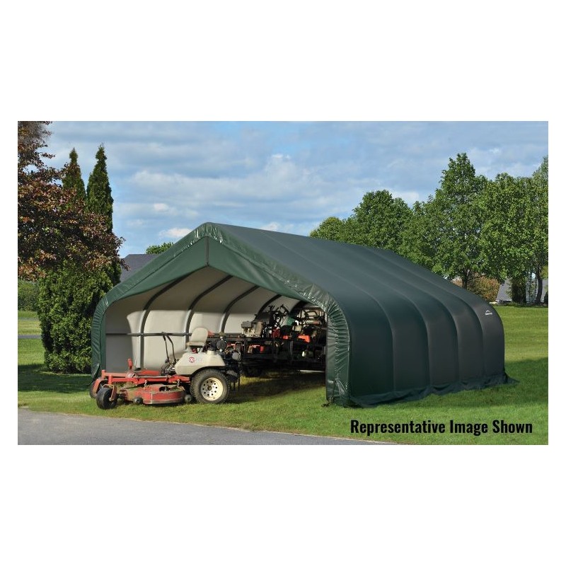 ShelterLogic 18x20x9 Peak Style Garage Kit - Green (80044)