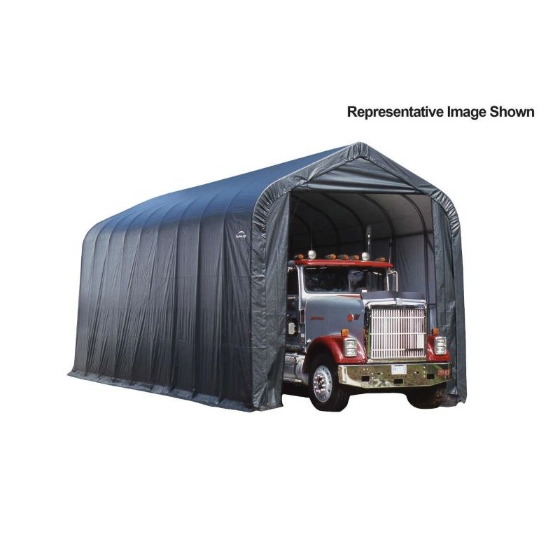 ShelterLogic 15x28x12 Peak Style Shelter Kit - Grey (75232)