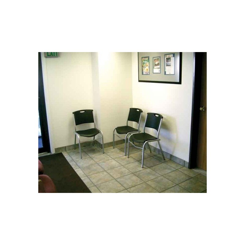 Lifetime  4-Pack Commercial Contoured Stacking Chair - Black (42830)