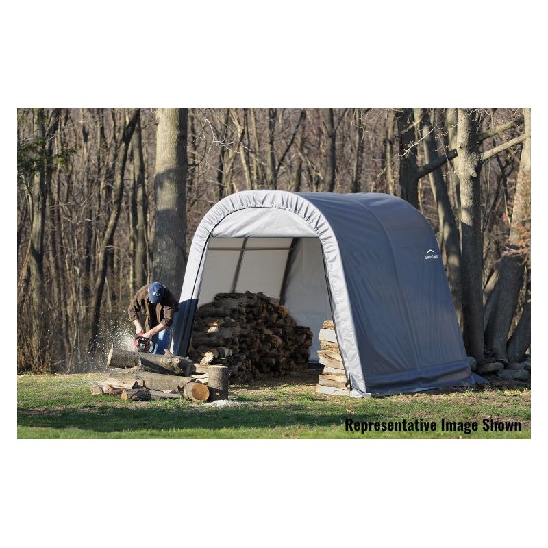 ShelterLogic 11x16x10 Round Style Instant Garage Kit - Gray-77821