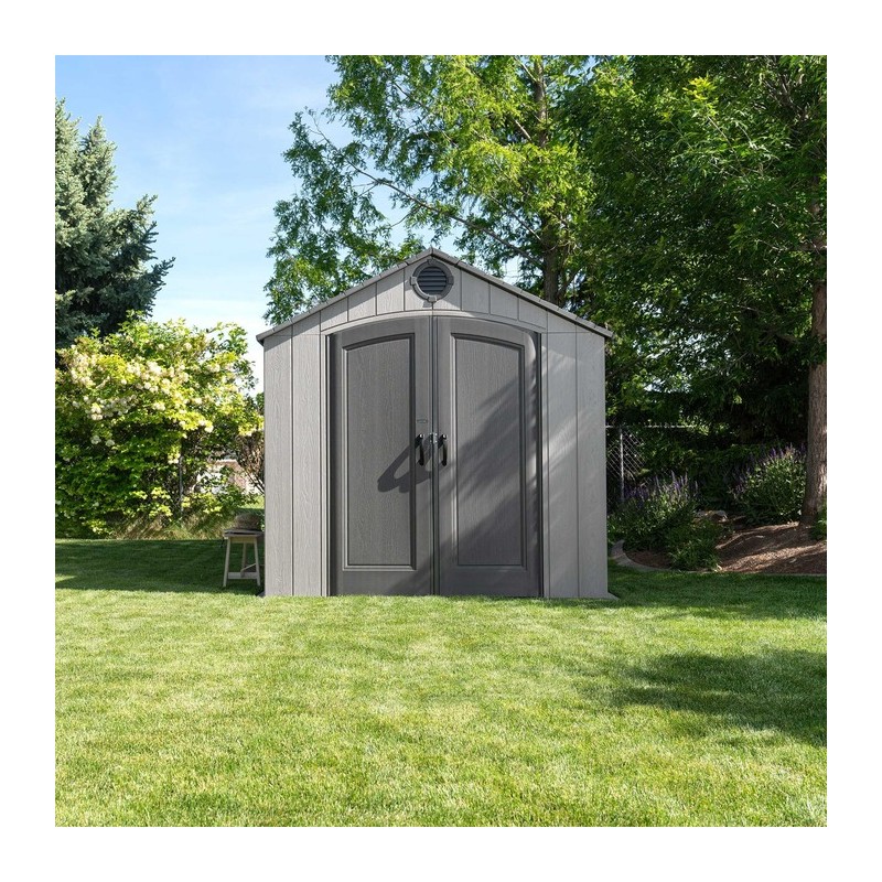 Lifetime 8x7.5 Plastic Storage Shed Kit with Floor (60354)