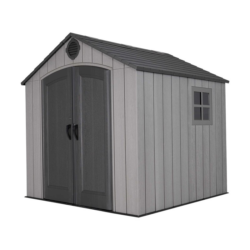 Lifetime 8x7.5 Plastic Storage Shed Kit with Floor (60354)