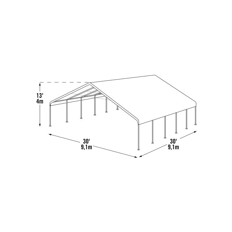 ShelterLogic UltraMax 30x30 Canopy Kit - White (27772)