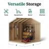 Little Cottage Co. Value Gable 8x8 Wood Storage Shed Kit (8x8-VGS-PC) Little Cottage Co. Value Gable 8x8 Wood Storage Shed Kit (8x8-VGS-PC)