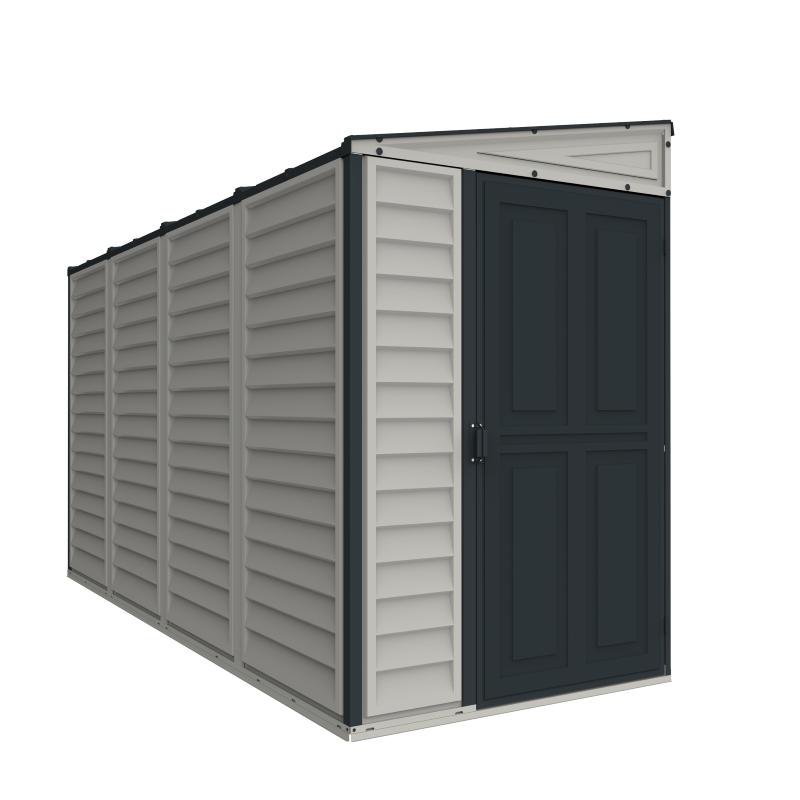 Duramax 4ft x 10ft Sidemate Plus Vinyl Resin Outdoor Storage Shed with Foundation Kit  (36725)
