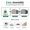 Little Cottage Co. Value Gable 8x12 Wood Storage Shed Kit Little Cottage Co. Value Gable 8x12 Wood Storage Shed Kit