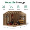 Little Cottage Co. Value Gable 8x12 Wood Storage Shed Kit Little Cottage Co. Value Gable 8x12 Wood Storage Shed Kit