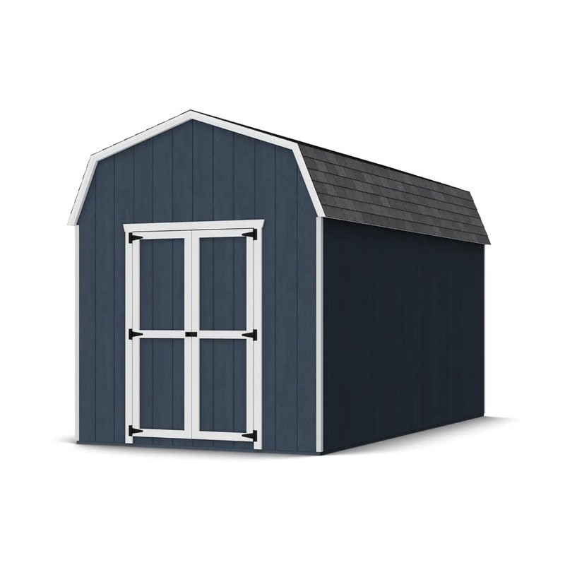 Little Cottage Co. 8x16 Value Gambrel Barn Wood Shed Kit w/ 6' Sidewall (8x16-VGB-6-PC)