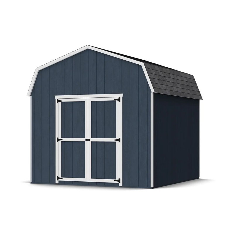 Little Cottage Co. 10x10 Value Gambrel Barn Wood Shed Kit w/ 6' Sidewall (10x10-VGB-6-PC)