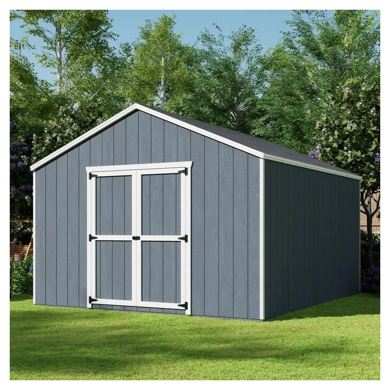 Little Cottage Co. 12x14 Value Gable Wood Shed Kit  (12x14-VGS-PC)