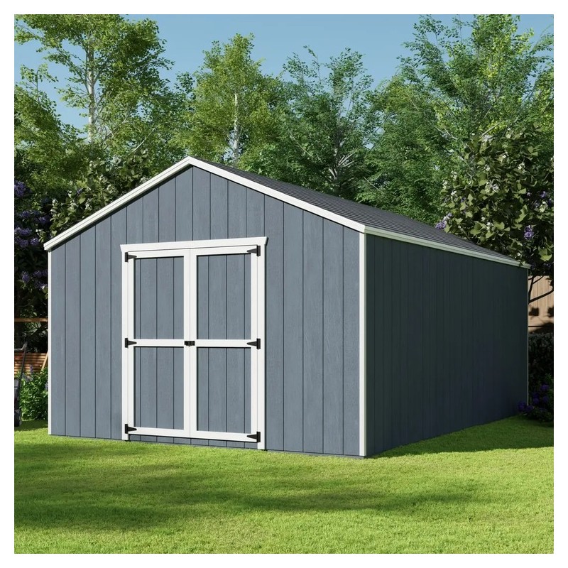 Little Cottage Co. 12x18 Value Gable Wood Shed Kit (12x18-VGS-PC)