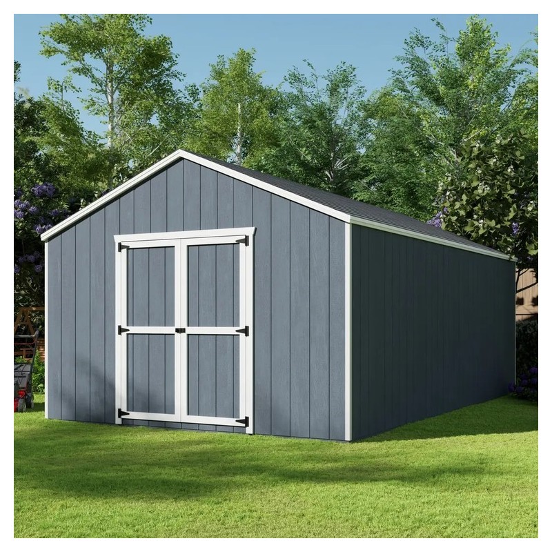 Little Cottage Co. 12x20 Value Gable Wood Shed Kit (12x20-VGS-PC)
