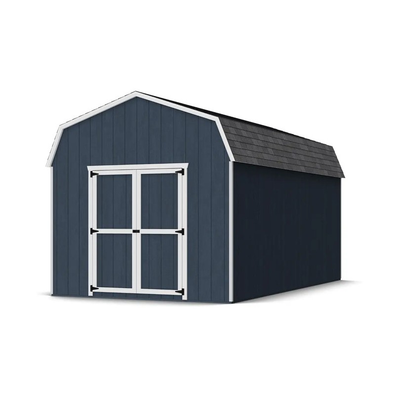 Little Cottage Co. 10x18 Value Gambrel Barn Wood Shed Kit w/ 6' Sidewall (10x18-VGB-6-PC)