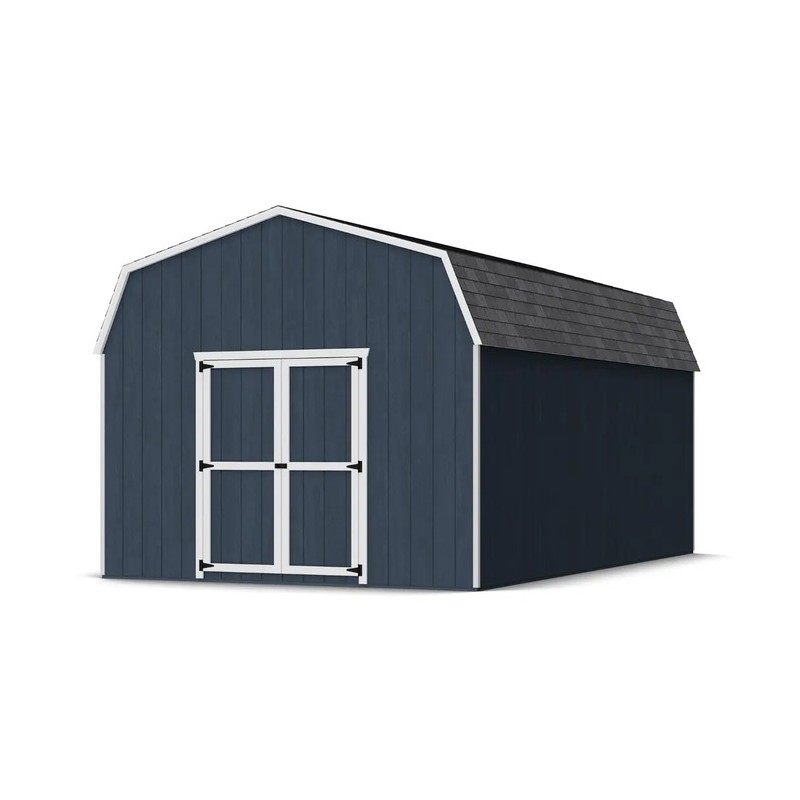 Little Cottage Co. 12x20 Value Gambrel Barn Wood Shed Kit w/ 6' Sidewall (12x20-VGB-6-PC)