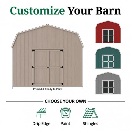 Little Cottage Co 12x24 Value Gambrel Barn 6'Sidewall (12x24-VGB-6-PC) Little Cottage Co 12x24 Value Gambrel Barn 6'Sidewall (12x24-VGB-6-PC)