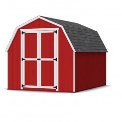 Little Cottage Co. 8x10 Value Gambrel Barn Wood Shed Kit w/ 4' Sidewall (8x10-VGB-4-PC)