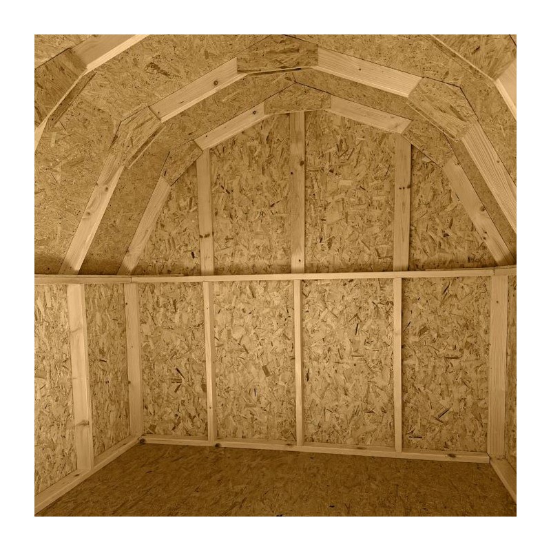 10x12 Value Gambrel Wood Shed Kit w/ 4' Sidewall (10x12-VGB-4-PC)