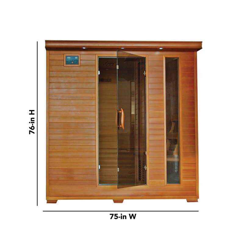 Heat Wave Great Bear - Cedar 6 Person Infrared Sauna Kit (SA1323)