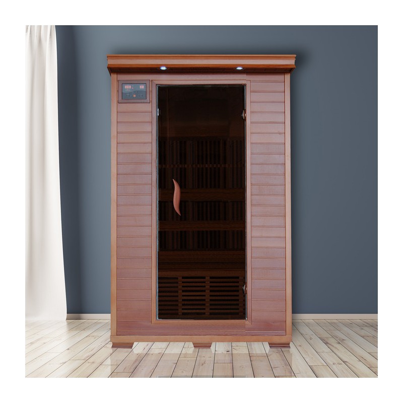 Heat Wave Yukon - Cedar 2 Person FAR Infrared Sauna With Carbon Heaters (SA1309)