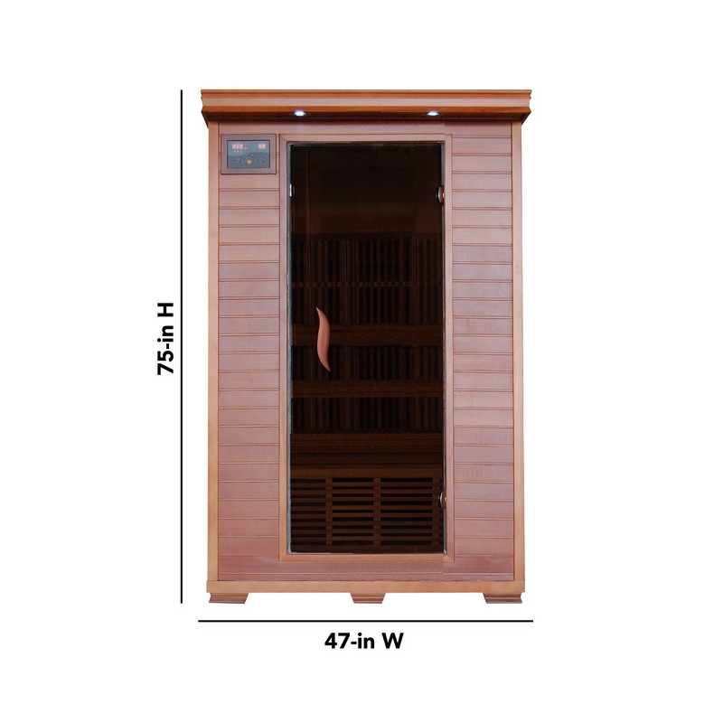 Heat Wave Yukon - Cedar 2 Person Infrared Sauna (SA1309)