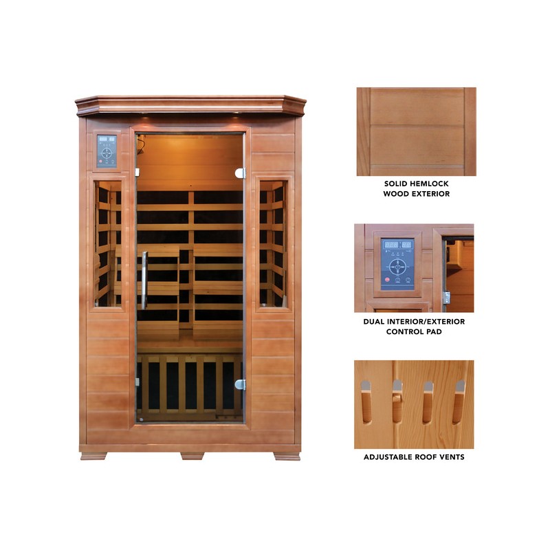 Blue Wave Majestic 2 Person Sauna Premium Unit (SA3209)