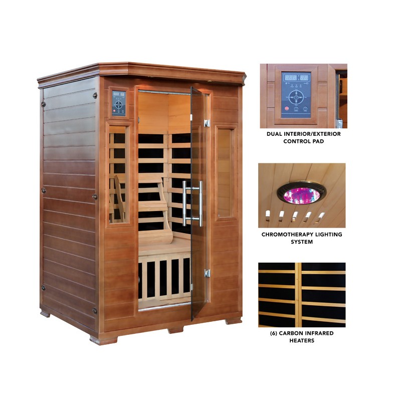 Blue Wave Majestic 2 Person Sauna Premium Unit (SA3209)