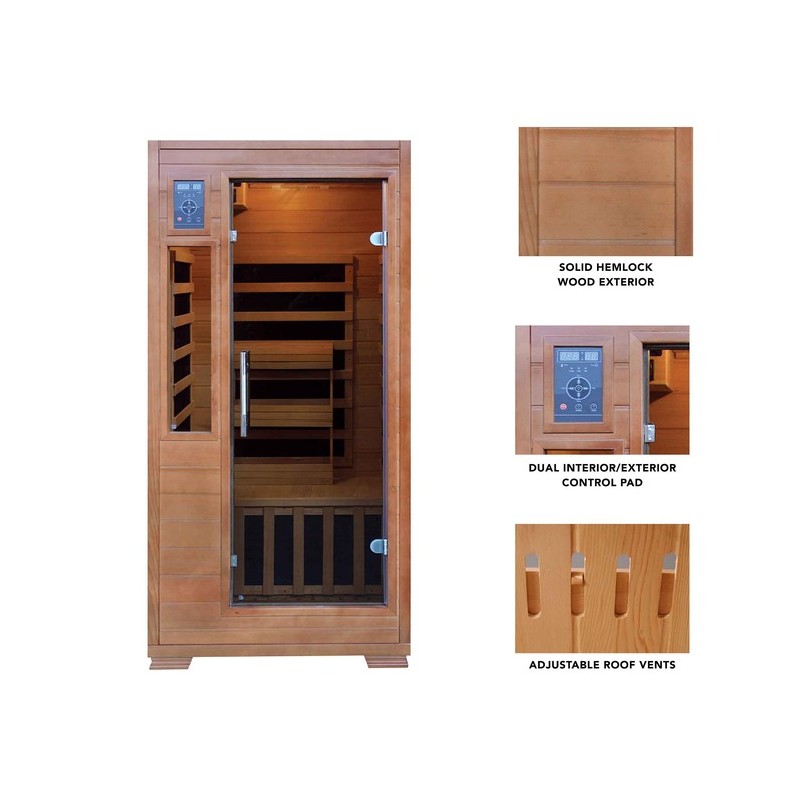 Blue Wave Majestic 1-2 Person Sauna (SA3202)
