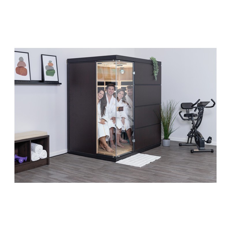 Sirona 4-Person Infrared Sauna w/ 8 Carbon Heaters (SA7009)