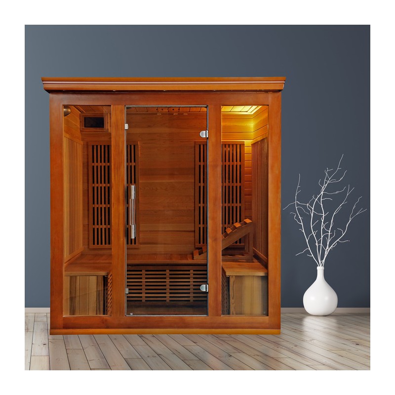 Blue Wave Cedar Elite 4-5 Person Premium Sauna Carbon Heaters (SA1322)