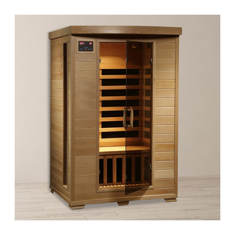Blue Wave Heat Wave Coronado - Hemlock 2 Person FAR Infrared Sauna With Carbon Heaters (SA2409)