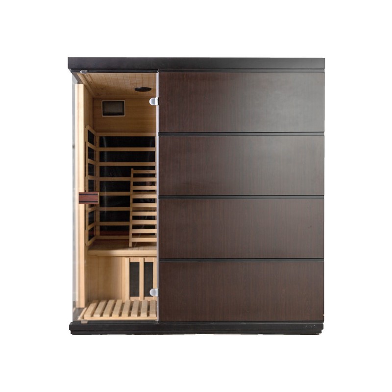 Sirona 3-Person Hemlock Infrared Sauna w/ 8 Carbon Heaters (SA7008)