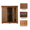 Blue Wave Heat Wave Klondike - Cedar 4 Person FAR Infrared Cedar Sauna With Carbon Heaters (SA1318) Blue Wave Heat Wave Klondike - Cedar 4 Person FAR Infrared Cedar Sauna With Carbon Heaters (SA1318)