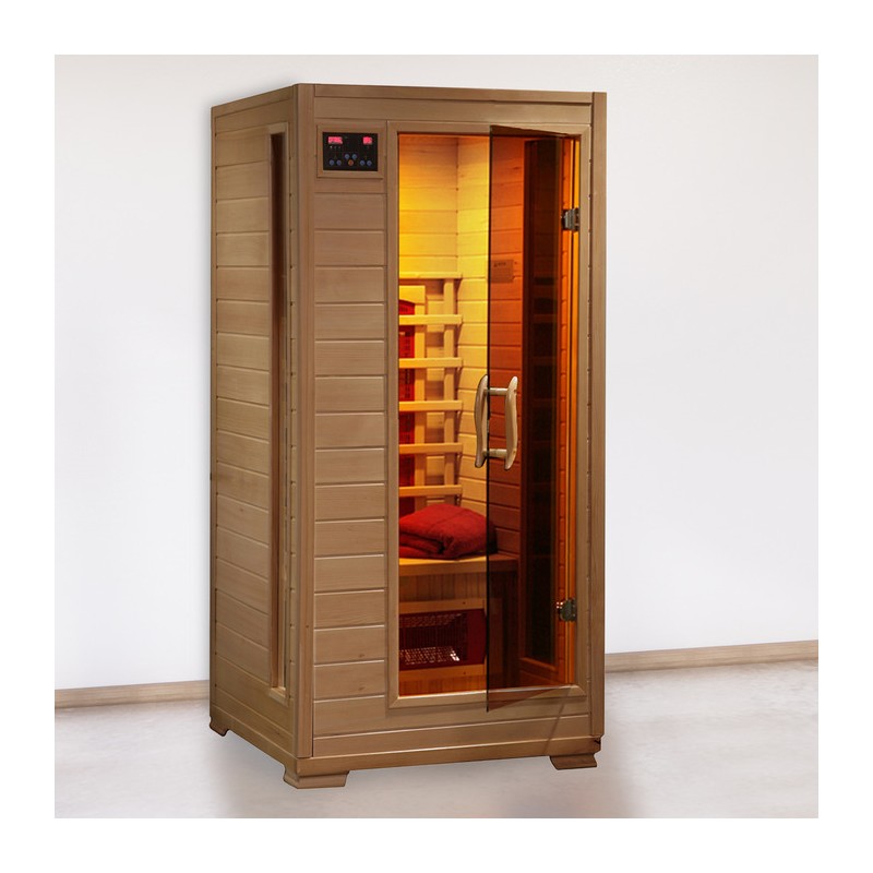 Heat Wave Buena Vista - Hemlock 1 Person FAR Infrared Sauna With Ceramic Heaters (SA2400)