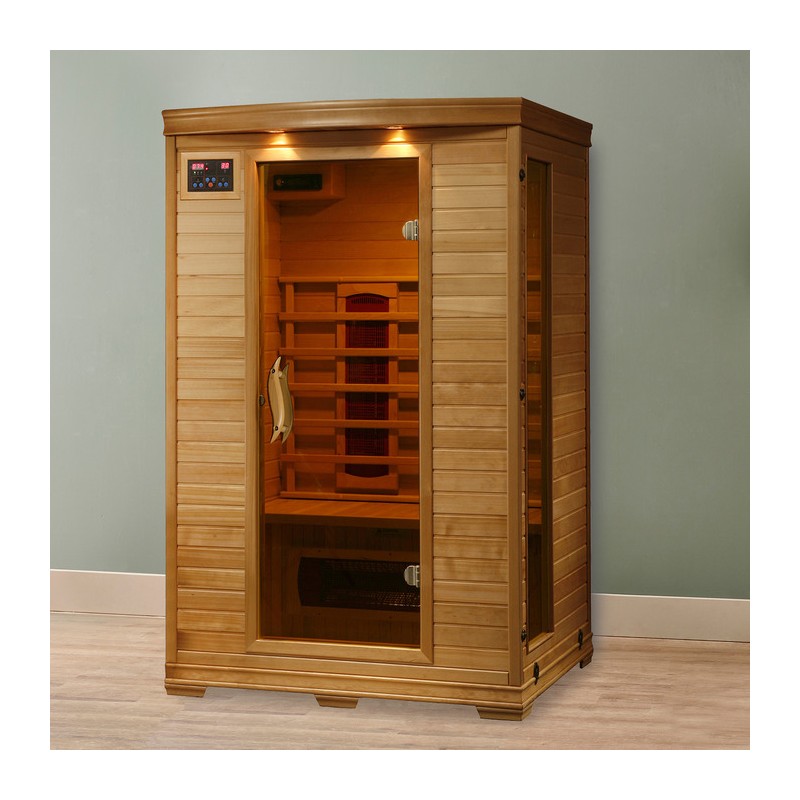 Heat Wave Coronado - Hemlock 2 Person FAR Infrared Sauna With Ceramic Heaters (SA2406)