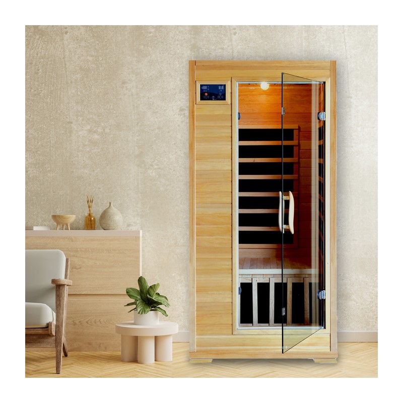 Blue Wave Heat Wave Buena Vista - Hemlock 1-2 Person FAR Infrared Sauna With Carbon Heaters (SA2402)