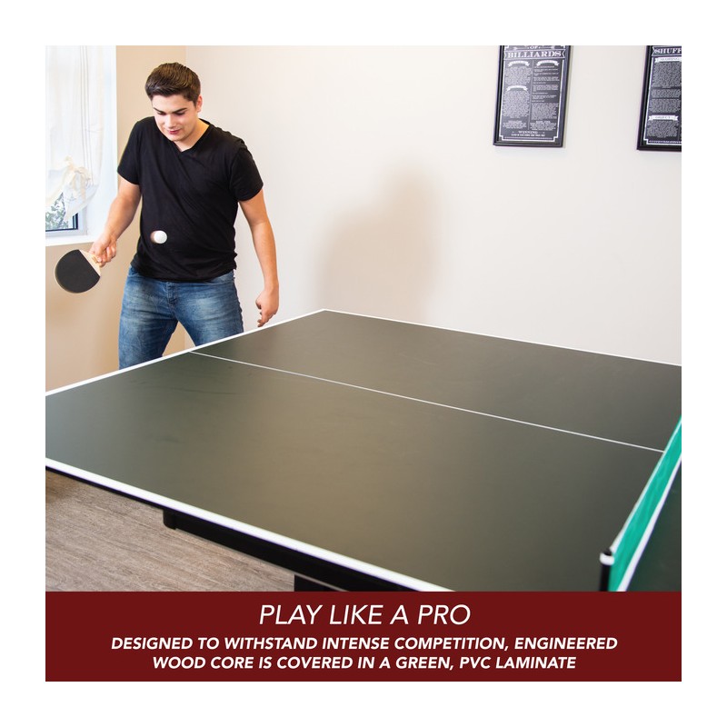 Hathaway Quick Set 12mm Table Tennis Conversion Top - Green (BG2323)