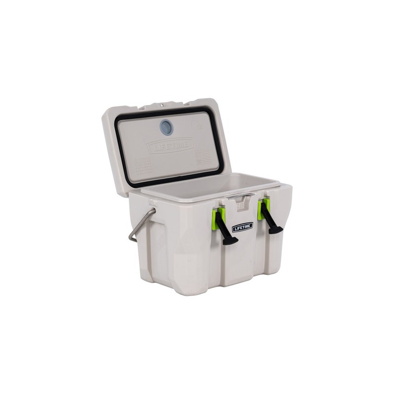 Lifetime 28 Quart High Performance Cooler - Pumice & Lime Green (91183)