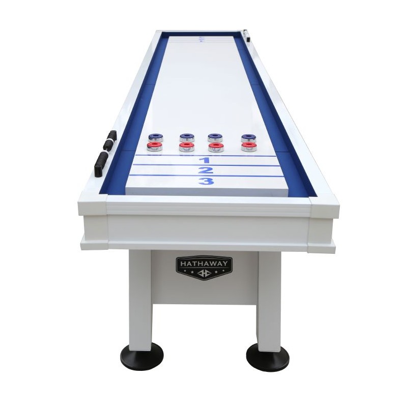 Hathaway Crestline 12-ft Outdoor Shuffleboard Table - White (BG50370)