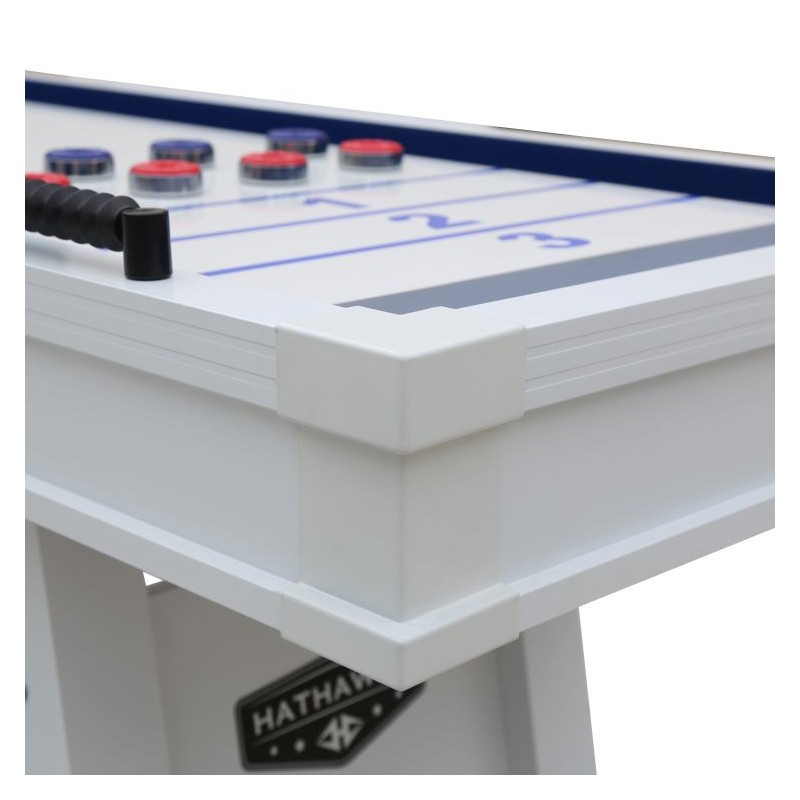 Hathaway Crestline 12-ft Outdoor Shuffleboard Table - White (BG50370)
