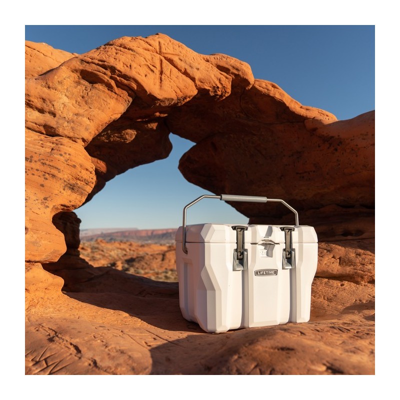 Lifetime 28 Quart High Performance Cooler - White & Gray (91023)